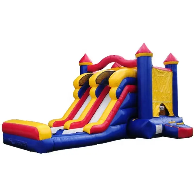 Cheap commercial bouncing castles kids bounce house inflatable combo with slide adult bouncy castle for sale