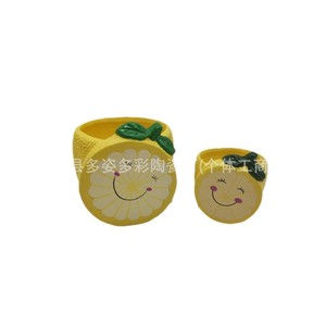 <span class=keywords><strong>Mini</strong></span> <span class=keywords><strong>pot</strong></span> à fleurs <span class=keywords><strong>en</strong></span> céramique style Ins, peint à la main, motif fruits, pour plantes succulentes, décoration intérieure et de bureau, style Fujian - Product Image 5