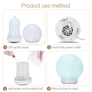 Máy Khuếch Tán Hương Thơm 200Ml Đèn LED Mặt Trăng Để Bàn Với Máy Tạo Độ Ẩm Không Khí Mát Mẻ Máy Khuếch Tán Ánh Sáng 3D Đèn Mặt Trăng - Product Image 5