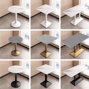 Simple Modern <b>Wood</b> Furniture Metal <b>Leg</b> Wooden Marble Top Small Round square <b>Table</b> Kitchen bar Restaurant <b>Tables</b> for Coffee Shop - Product Image 6