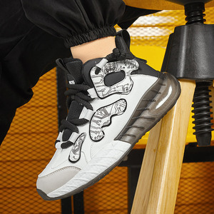 Nuevas zapatillas deportivas de caña alta a la moda con suela suave tipo palomitas de maíz y transpirabilidad, diseñadas por un diseñador de renombre. - Product Image 2