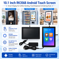 Layar Sentuh Android RK3568 10,1 Inci untuk Mesin Penjual Kopi, Dispenser Makanan, dan Kios Pemesanan Mandiri