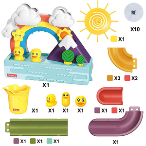 Đồ Chơi Vòi Hoa Sen Shining Rainbow <span class=keywords><strong>Cloud</strong></span> Kids Bồn Tắm Vòi Phun Nước Đồ Chơi Nước Với Âm Nhạc & Ánh Sáng Tự Làm Theo Dõi Trò Chơi Tắm Đồ Chơi Em Bé Tắm - Product Image 5
