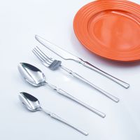 Ensemble de couverts en acier inoxydable GEMEI, design classique, pour la maison, l'hôtel, le restaurant, passe au lave-vaisselle, finition miroir