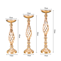 Centre de table élégant et haut en métal, vase rond argenté, candélabre pour table, chemin de table en fer de luxe pour les fêtes
