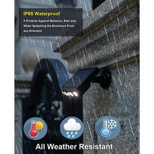 Projecteurs et lumières de sécurité solaires d'extérieur étanches IP65 avec détecteur de mouvement Lumière de jour 4 grandes perles LED Garantie de 2 ans - Product Image 3