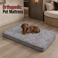 Matelas orthopédique pour chien avec emballage personnalisé, étiquettes de marque sur mesure et tissus de revêtement pour gammes de produits pour animaux de marque