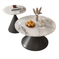 Ensemble de table basse moderne en acier inoxydable avec plateau en verre, durable et facile à nettoyer, meubles écologiques pour hôtels et salons