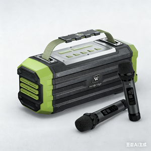 Winbridge 100W for 5.2 PA <b>Speaker</b> with Wireless Microphone IPX5 Waterproof 4000mAh Battery - Product Image 2