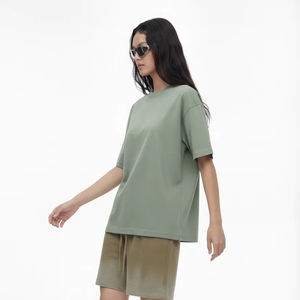 Abito T-Shirt Lungo Estivo da Donna, 100% Cotone Lavorato a Maglia, Traspirante, Logo Personalizzato, Ecologico, Casual, Vestito <span class=keywords><strong>Maxi</strong></span> - Product Image 1