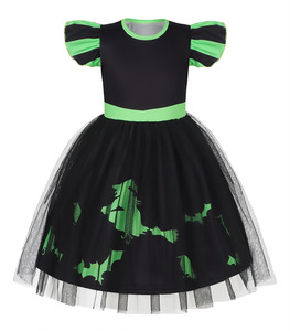 Disfraz de <span class=keywords><strong>Princesa</strong></span> <span class=keywords><strong>Bruja</strong></span> para Halloween <span class=keywords><strong>y</strong></span> Año Nuevo, Inspirado en Películas <span class=keywords><strong>y</strong></span> Series de Televisión, Disfraz Infantil de Glinda Rosa con Peluca, Vestido Negro de Elphaba - Product Image 3