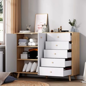 Meuble de salon de luxe en bois, <span class=keywords><strong>commode</strong></span> à 6 tiroirs, armoire de rangement, buffet de luxe léger - Product Image 3