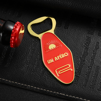 Décapsuleur Personnalisé en Usine avec Logo, Porte-clés Lettre Chiffre en Alliage Émaillé, Décapsuleur Aimanté Vintage pour Hôtel, Porte-clés Décapsuleur