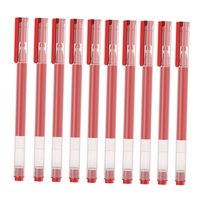 Bolígrafos de Gel de 0.5mm con Logotipo Personalizado, Cuerpo Transparente de Plástico, Tinta Azul, Negra, Roja y Verde, Regalo Promocional para la Escuela y Oficina, Gran Venta - Product Image 1
