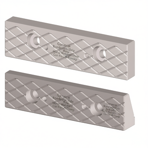 Ttake Ganascia Romboidale pour Morsa Modulare, 2 pièces avec trous de fixation - Product Image 2