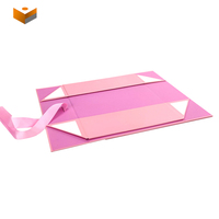 Boîte rigide magnétique avec logo personnalisé Emballage grande boîte personnelle en papier ruban de luxe noir avec fermeture magnétique boîte-cadeau