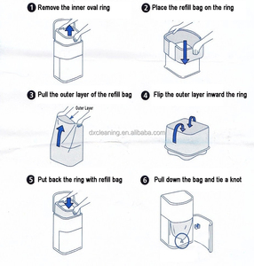 Recargas para cubos de <span class=keywords><strong>pañales</strong></span> Dekor Classic, sistema de recarga más económico, rápido y fácil de reemplazar, marcado exclusivo de fin de línea - Product Image 2