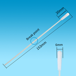 개별 파우치 의료 일회용 나일론 섬유 샘플링 Buccal 구강 Dna 저장 목 면봉 - Product Image 5