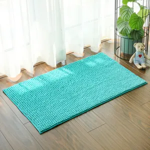 Shaggy antislip vloermat Comfortabele stof met super wateropname Badkamer floor mat om slippen