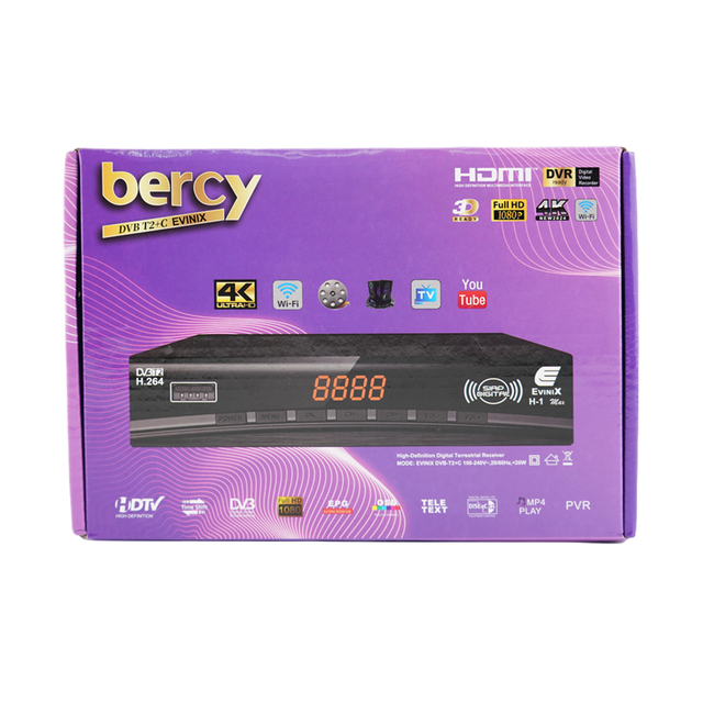 Bercy DVBT2 New Ip to Mi Decoder Settop Box Set Top Box Receiver Board Combo TV Receiver Dvb T2 S2 GX6605S Decoder Combo