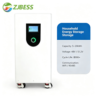 Batterie LiFePO4 15 kWh 51,2 V de type vertical pour système de stockage d'énergie domestique solaire (ESS) avec BMS intelligent et plus de 8000 cycles