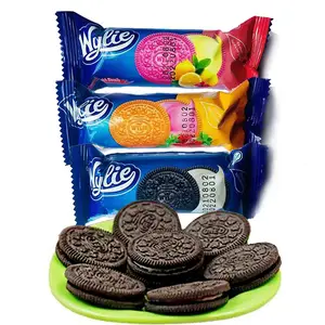 Goedkope Populaire Chocolade Koekjes Met Crème Vullen Biscuit Sandwich Mix Varianten