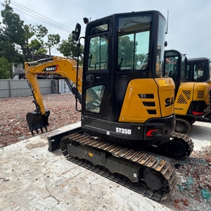 Mini-excavatrice sur chenilles Sany SY35U d'occasion, faible consommation de carburant, transport facile pour la construction résidentielle - Product Image 2