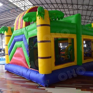 Saltando castillo con tobogán comercial rebote casa los niños inflables gorila - Product Image 3