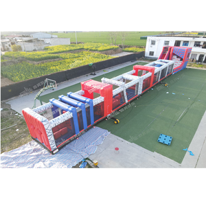 <span class=keywords><strong>Ultimate</strong></span> Obstacle Course Inflable Ninjas <span class=keywords><strong>Warrior</strong></span> Carrera de obstáculos para adultos - Product Image 1