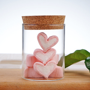 Runde Duftkerzen-Gläser aus Sojawachs mit Korkdeckel, Leere Glas-Kerzenbehälter, Glas-Aufbewahrungsgläser mit Holzdeckel - Product Image 4