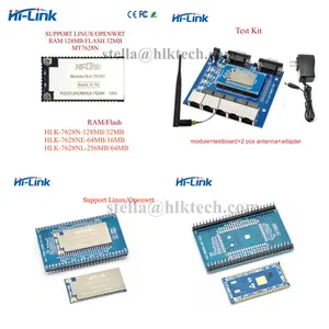 Hi-Link WLAN-Router-Gateway drahtloses Modul HLK-7628N 2.4G MT7628NN Openwrt UART zu Ethernet-Gateway gebrauchtes drahtloses Routermodul