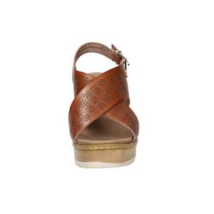 Sandales à talons pour femmes Refresh en cuir, talon de 9 cm, taille 36, style plateforme - Product Image 3