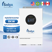 Convertisseur solaire Solyx US Standard 8kW à phase divisée 120/240V à onde sinusoïdale pure pour raccordement au réseau