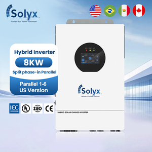 อินเวอร์เตอร์พลังงานแสงอาทิตย์แบบแยกเฟส Solyx US Standard 8kW 120/240V คลื่นไซน์บริสุทธิ์ สำหรับเชื่อมต่อกับระบบไฟฟ้า - Product Image 1