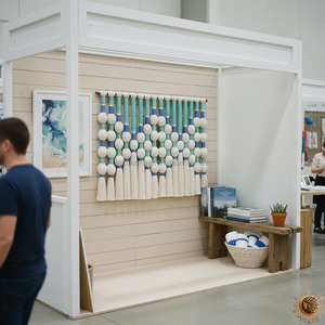 Tapisserie décorative <span class=keywords><strong>scandinave</strong></span>, séparateur sphérique, macramé, art mural suspendu, décoration murale pour salon, art mural pour la maison, luxe - Product Image 3