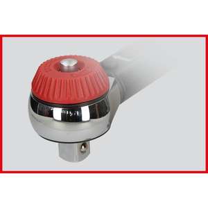 KS TOOLS-516,1493 3/8 ''ERGOTORQUE®Llave dinamométrica de precisión con cabeza de trinquete de seta rotativa LLAVES DE TORQUE MECÁNICO - Product Image 4