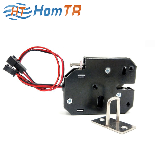 HomTR Keyless Smart Parcel Locker Magnetic Lock, Mini 12V Solenoid Cabinet Lock