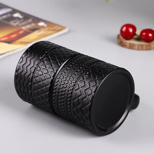 Venta al por mayor fresco 430ml negro personalizado neumático de cerámica 3D neumático taza de café para hombre regalo <span class=keywords><strong>del</strong></span> Día <span class=keywords><strong>del</strong></span> <span class=keywords><strong>Padre</strong></span> Promoción de Empresas de automóviles - Product Image 3