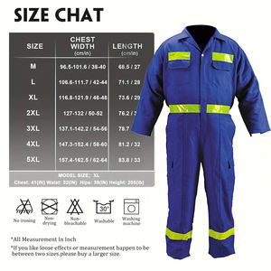 Men's Anti-Static Flame Resistant Overall Coveralls Hi <b>Vis</b> Safety Uniforms Reflective Workwear Fire Proof Retardant for Mining - Product Image 1