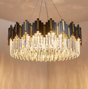 Zeal Lighting Hotel decorativo dorado sala de estar accesorios de iluminación colgantes candelabros de cristal de techo led - Product Image 5