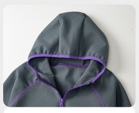 Chaqueta de Exterior para Hombre 2026, Nueva, de Tela Waffle, Transpirable, con Capucha, Cortavientos, Ligera, Informal, con Logotipo Personalizado