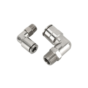 Zdvseal 10Mm Sắt Hose Adapter Nhanh Npt Chủ Đề Nam Nữ Khớp Nối Với Kim Loại Khuỷu Tay Phụ Kiện 0-2mpa <span class=keywords><strong>1</strong></span>/8 3/8 - Product Image 1