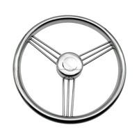 Nouveau design Accessoires pour bateaux Casque de direction pour bateaux de vitesse Volant en acier inoxydable Pièces d'équipement pour bateaux