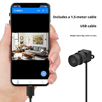 迷你尺寸工业级 2K 4MP 2MP 60fps 高速 USB 摄像头高清网络摄像头 OTG UVC 带 M12 镜头 TYPE-C 适用于笔记本电脑/手机（带固定孔）