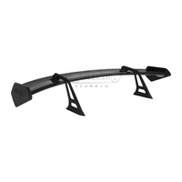 Aileron arrière noir brillant en ABS avec support en aluminium 19th Gen Aile arrière universelle style GT4RS pour voiture berline