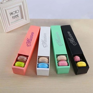 Kunden spezifische 4 6 12 24-Keks-Schokolade Macaron bedruckte Kunststoffs chale UV-haltbare Verpackung Schubladen <span class=keywords><strong>box</strong></span> für Lebensmittel Geschenk Präsentation - Product Image 4