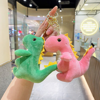Porte-clés en peluche en gros, animaux en peluche, dinosaures en peluche, porte-clés, poupées pour sacs