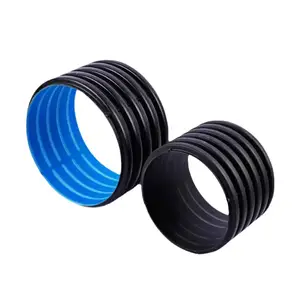 Hdpe Double Wall Corrugated Pe Pipe 48 36 Inch 30 Inch 24 Inch 20 Inch Large Diameter Culvert Pipes For Drain