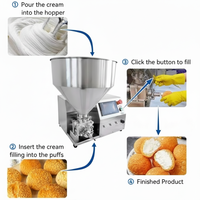 Nouvelle machine à garnir multifonctionnelle avec trémie de 30 L pour beignets et croissants, et injecteur de chocolat
