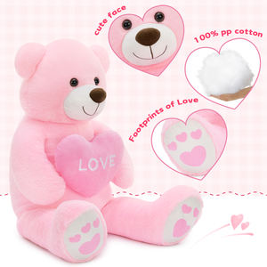 دب تيدي على شكل قلب كبير الحجم الأكثر مبيعًا، هدية عيد الحب للأحباء والصديقات، رمز للحب وهدية للذكرى السنوية - Product Image 3